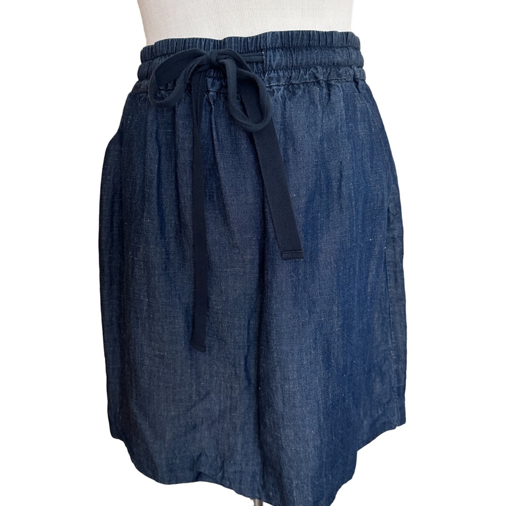 Ann Taylor Petite Chambray Drawstring Skirt - Picture 6 of 8